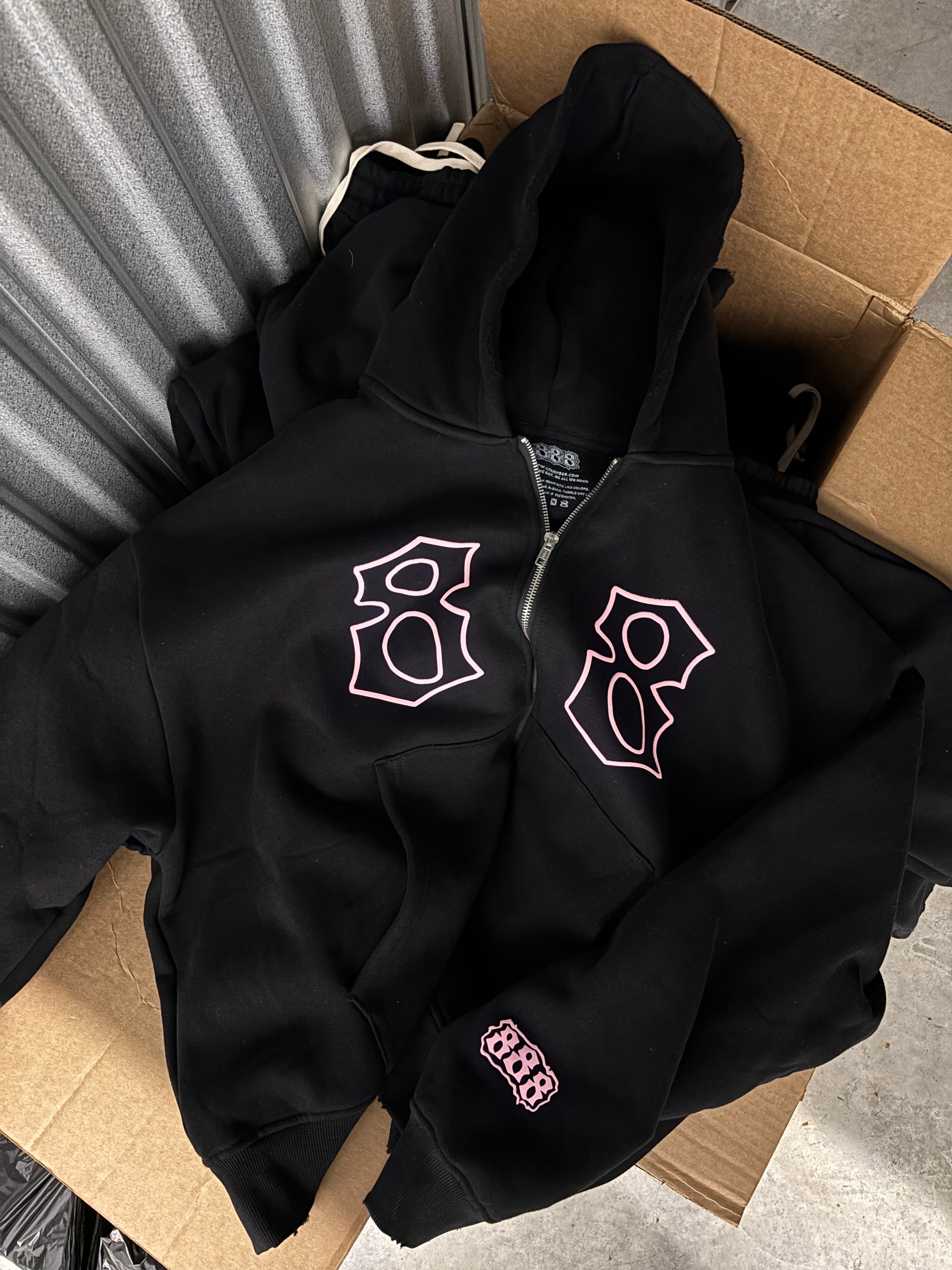 Puff Print 888 Pink Set