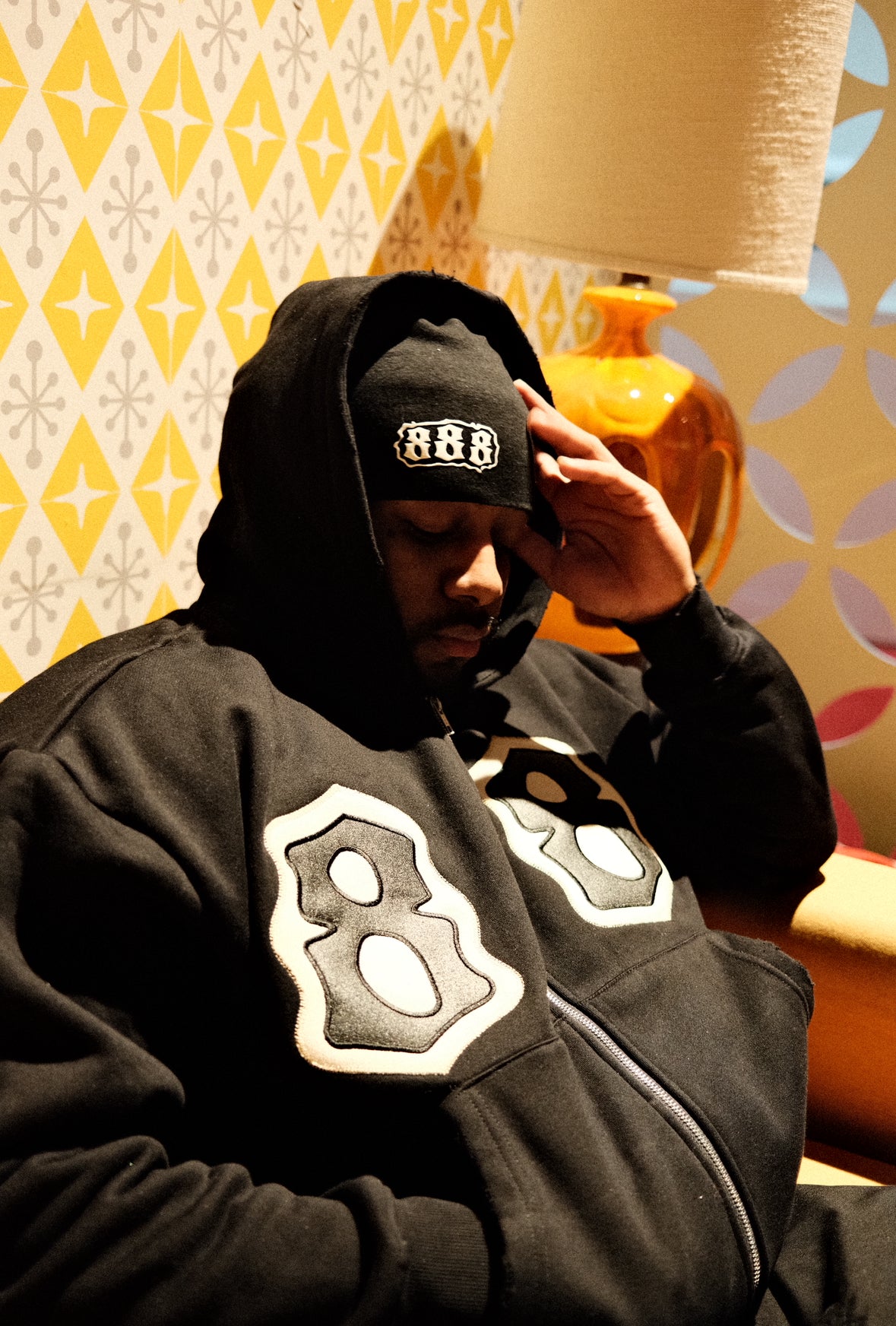 Puff Print Skull Cap